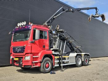 TGS 26.400 / 6x4H-2 / HMF Z KRAAN + CONTAINERSYSTEM